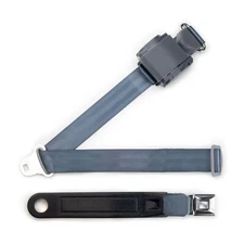 Blue Push Button Shoulder Belt - Bucket Seat Safety Seatbelt RetroBelt Classic