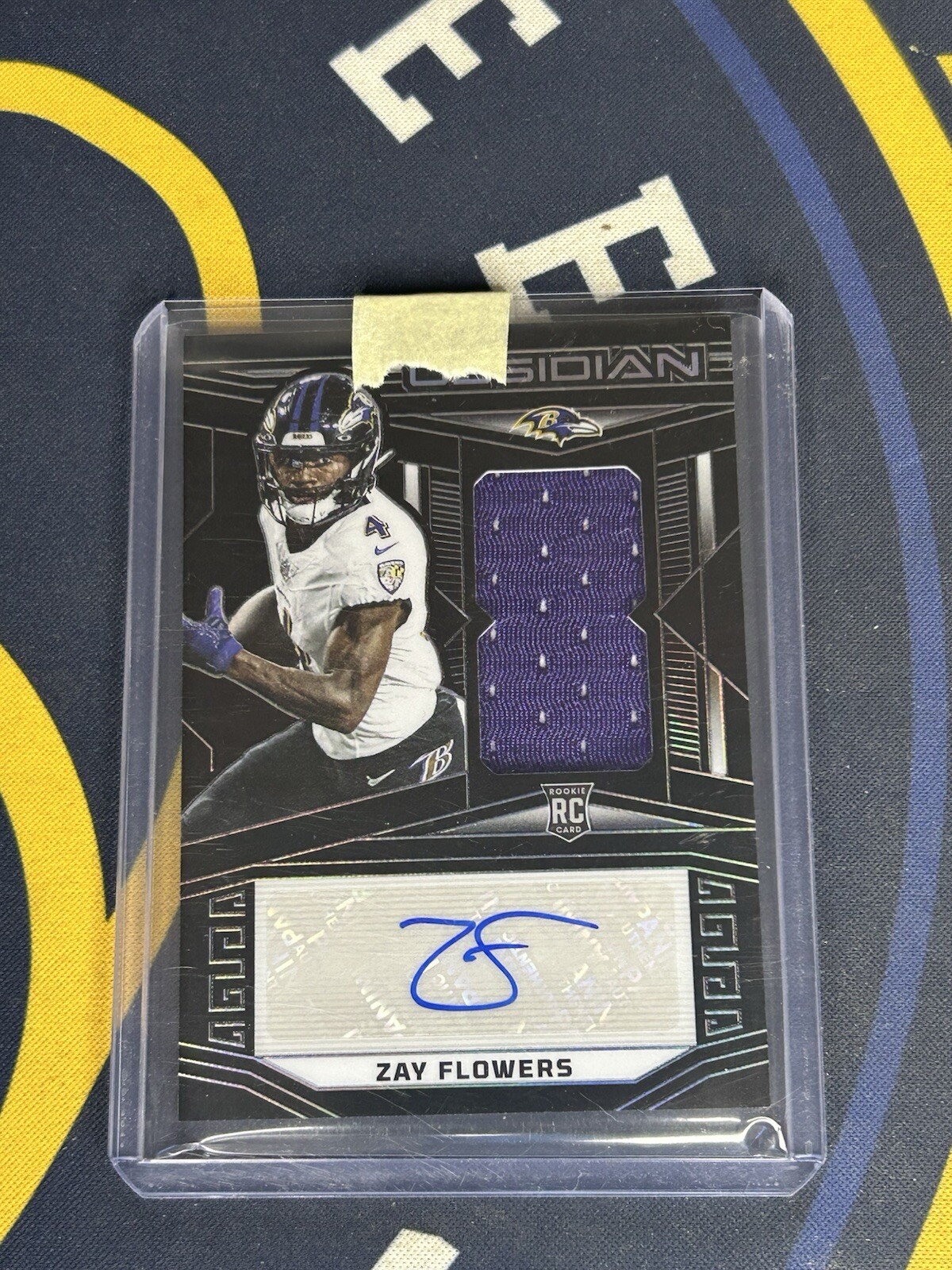 2023 Panini Obsidian #239 ZAY FLOWERS Rookie Patch Auto RPA /199 BAL Ravens
