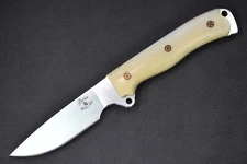 2011 Busse Custom Boss Street .15" Satin INFI, Full White Giraffe Bone Handle