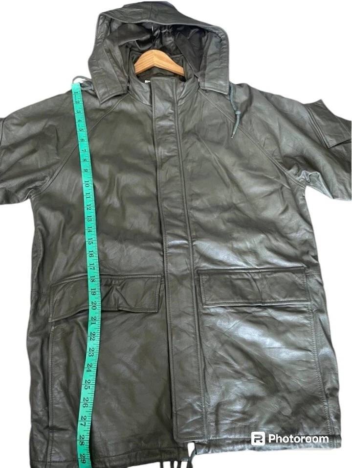 Avirex Parka Leather Jacket - Image 3 of 4