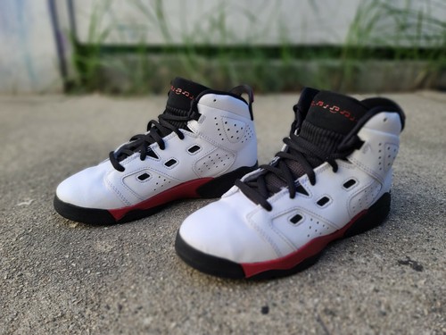 Nike Air Jordan Retro 6 PS White Gym Red Black 428818-100 Size 2Y youth  193146248723 | eBay
