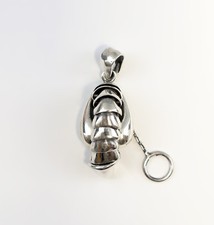 9927093 925er Argent Érotique Pendentif en Argent Phallus Mobile