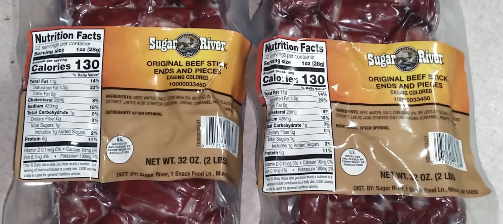 Jack Link's Sugar River Original Beef Stick Ends & Pieces Snacks 4 lb