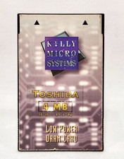 COMPAQ 4MB Credit Card FLASH MEMORY Kelly Micro Systems PC Card Ram PCMCIA DRAM