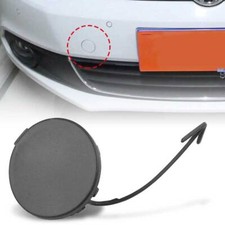 Cubierta de tapa de gancho de ojo de remolque de rejilla de parachoques delantero sin pintar para VW Jetta MK6 2011-2014