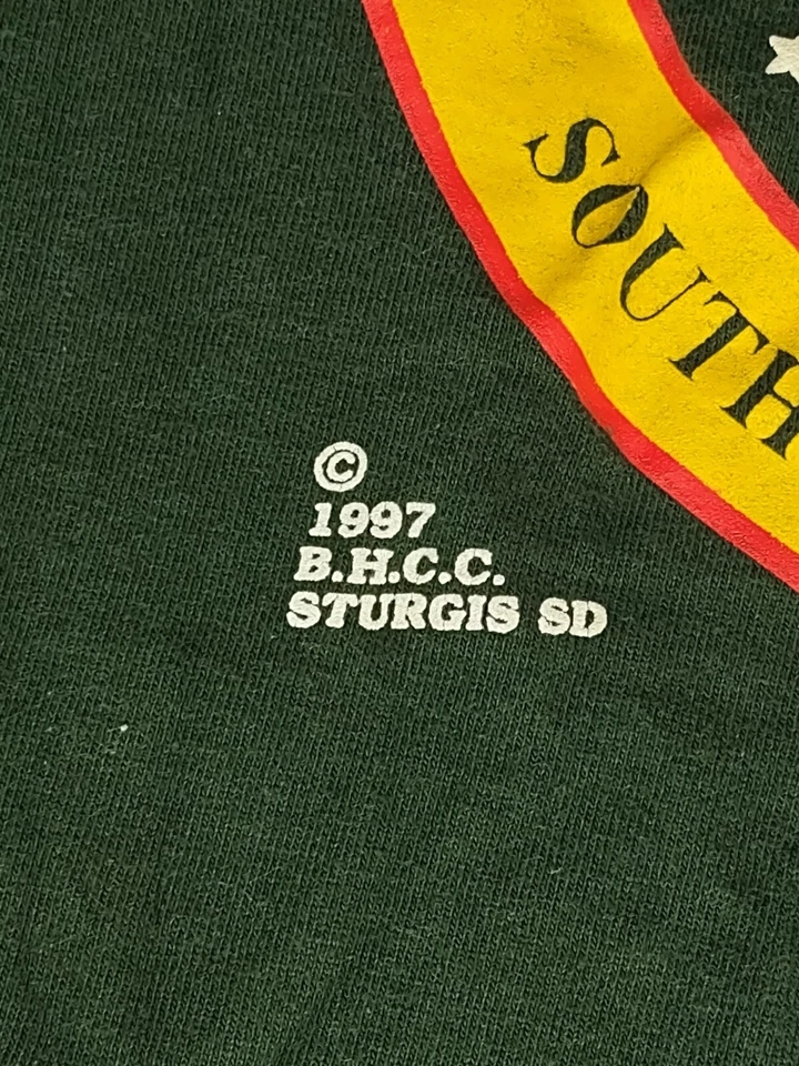Vintage Sturgis Black Hills Cycle Classic T Shirt 1997 Size L Single Stitch  - Image 3 of 4