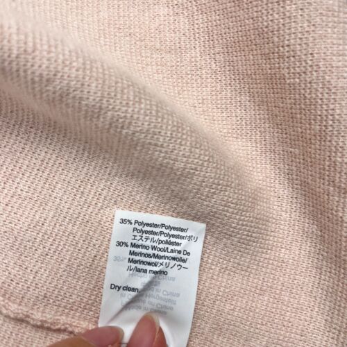 J Crew Juliette Collarless Sweater Blazer Size M Blush Pink Open Front Cardigan - Picture 6 of 7