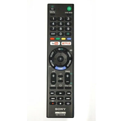 MARKENLOS Neu RMT-TX300E für Sony TV Fernbedienung Youtube Netflix KDL-32W660E KD43X7000