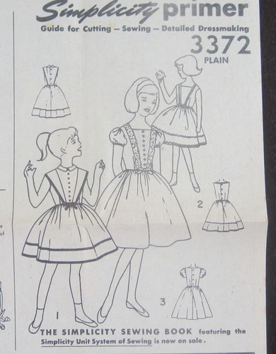 Vintage 1960's Simplicity sewing pattern 3372, Girl's Dresses, Size 12 - Picture 6 of 6