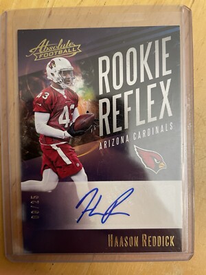 2017 Haason Reddick Auto #09/25 Rookie Reflex Gold Absolute Football