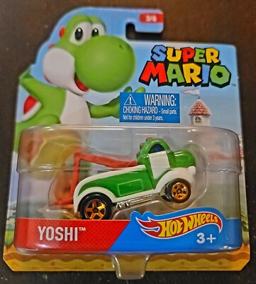 Hot Wheels 2016 Character Cars Nintendo Super Mario Green Yoshi