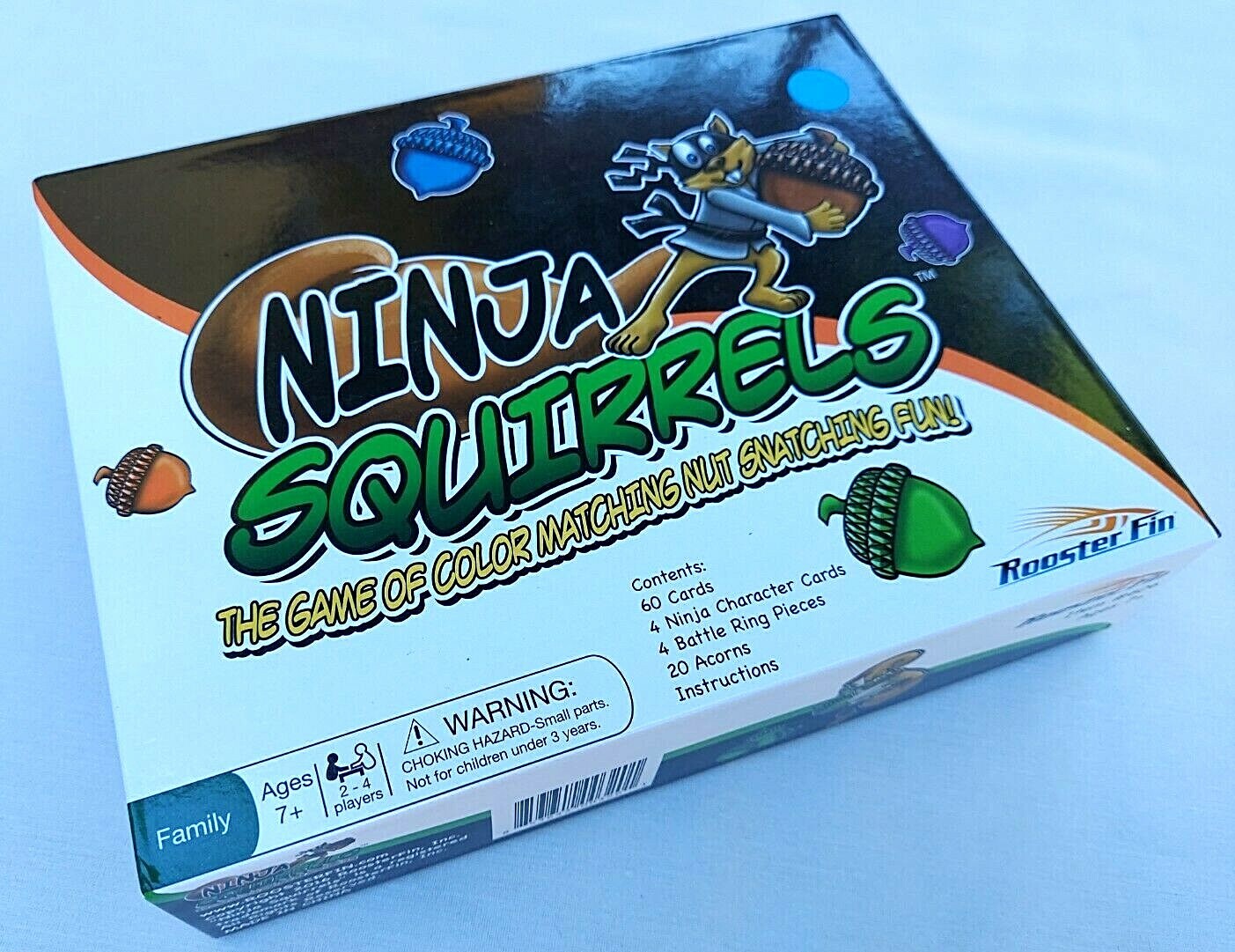NINJA SQUIRRELS Game of Color Matching Nut Snatching Fun Complete Family Age 7+