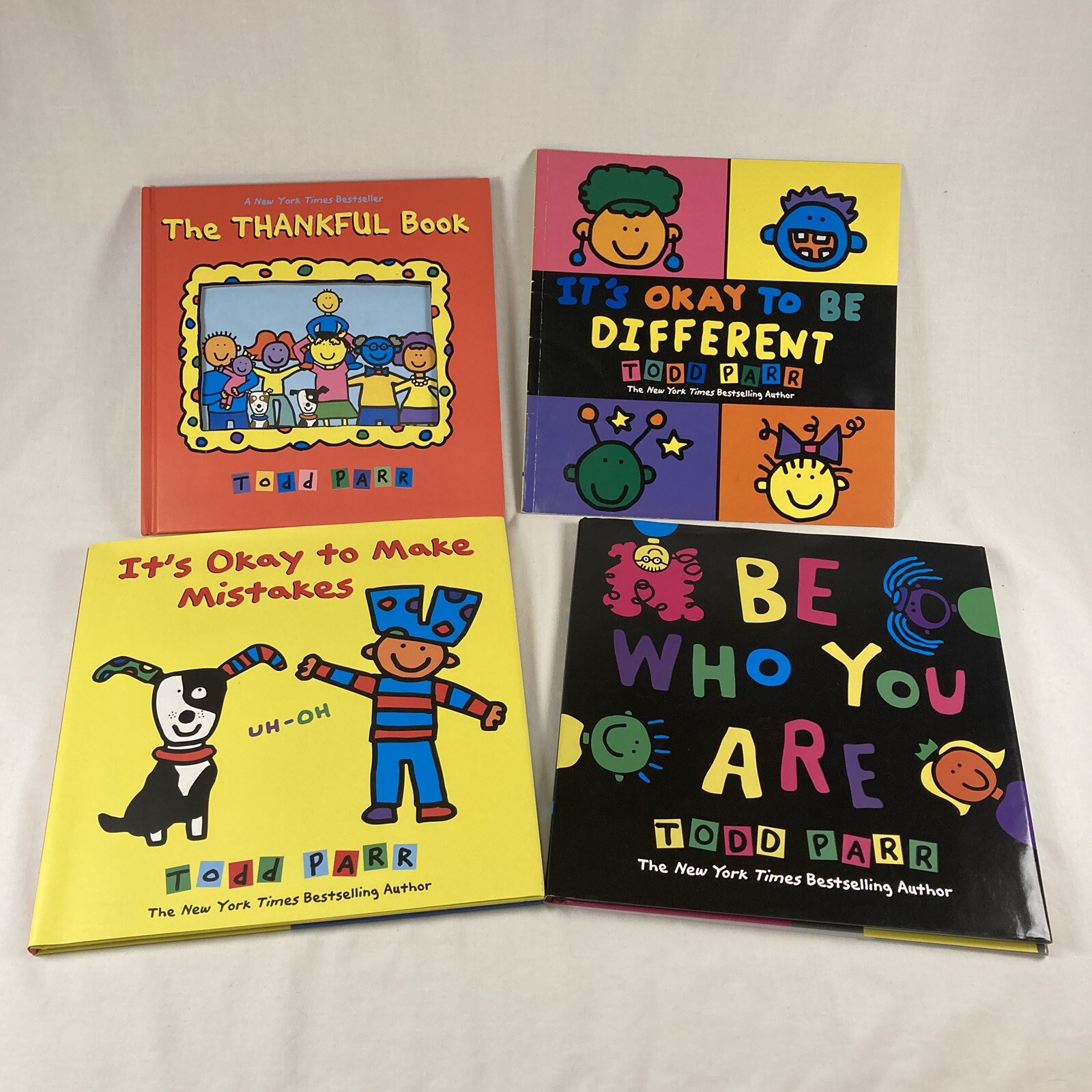 Todd Parr Lot of 4 Books It's Ok To Be Different Make Mistakes Who You Are