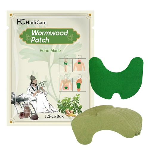 12x Wormwood Sticker Neck Waist Joint Pain Patch Foot Patch Herbal Extract Fever - Picture 7 of 16