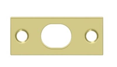 Deltana SP12EFB Strike Plate for Use with Extension Flush Bolts | Solid Brass