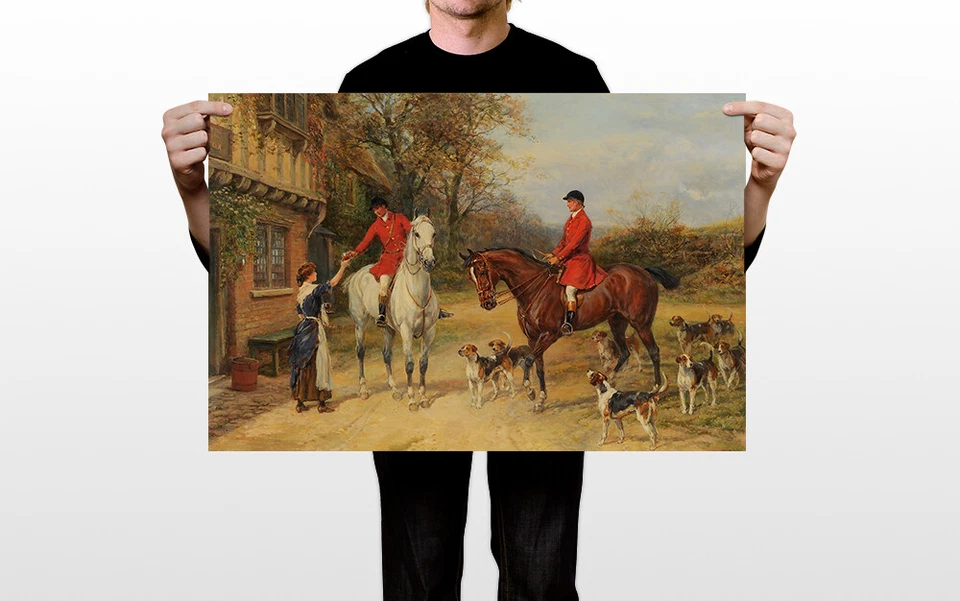 Fox Hunt Elegant Old English Hunting Vintage Art Wall Room Poster - POSTER 20x30 - Image 3 of 4