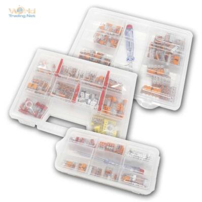 Sortimente Wago-Dosen-Klemmen in Sortiments-Box, Kabel-Hebel-Verbindungs-Klemme