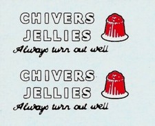 Dinky 31c/452 Trojan Van | CHIVERS JELLIES | Waterslide Transfer/Decal