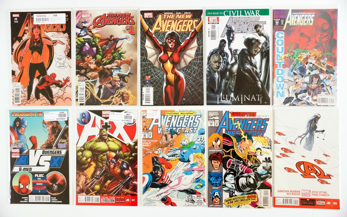 The Avengers Mixed Lot (See Photos) 10 Marvel Comics Different