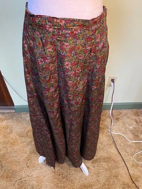 Vtg 90s Putumayo Womens Multicolor Rayon Elastic Waist Pull On Maxi Skirt Size M - Image 2 of 4