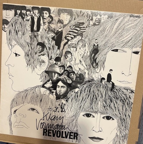 KLAUS VOORMANN Künstler signiert personalisiert BEATLES REVOLVER Lp nur Cover - Bild 10 von 16
