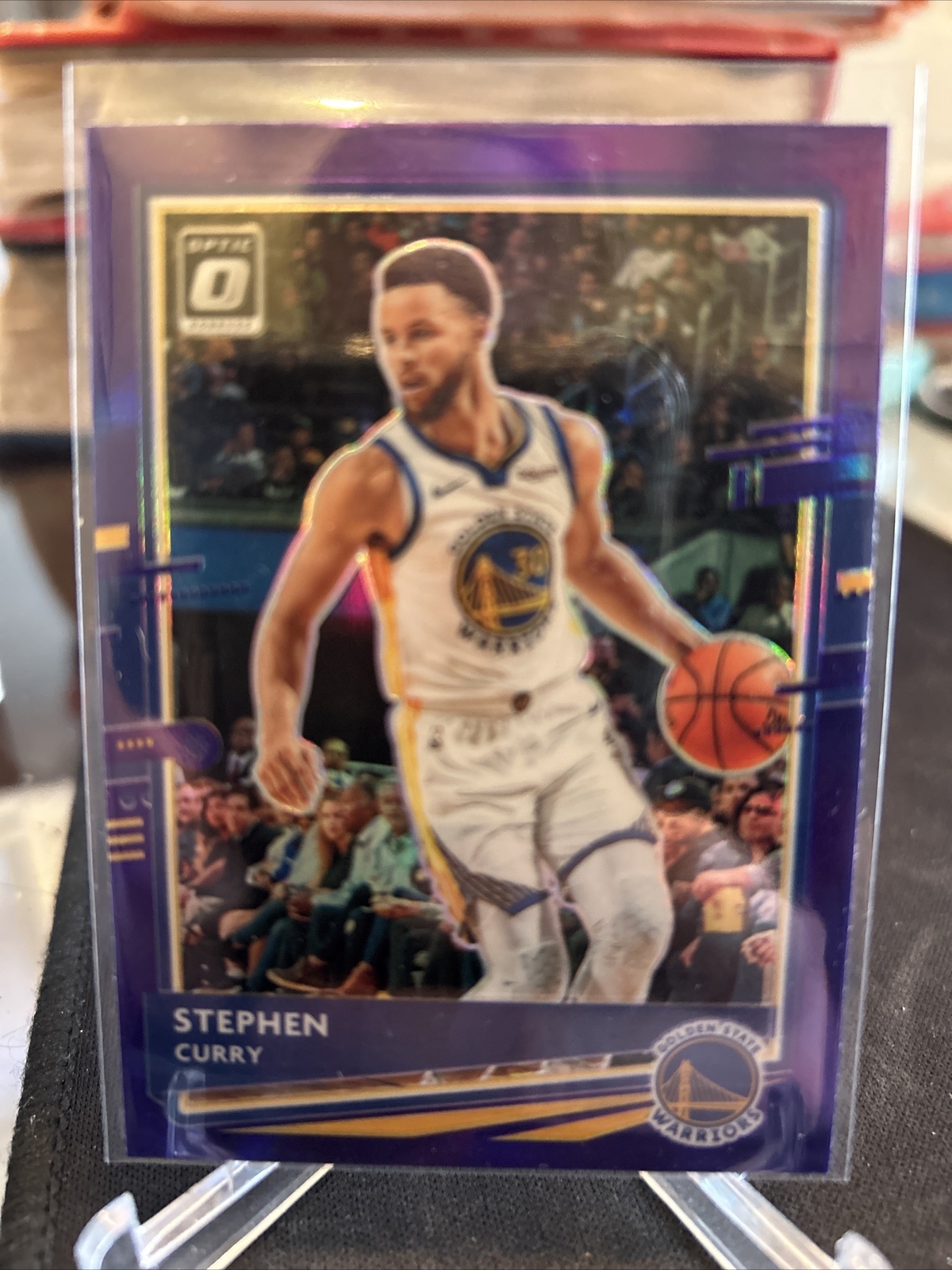 2020-21 PANINI NBA Donruss Optic Stephen Curry Purple Prizm #17 Warriors MINT