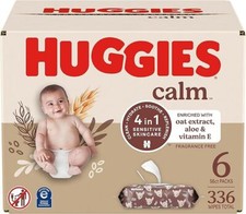 Huggies Calm Baby Wipes, Unscented, Hypoallergenic