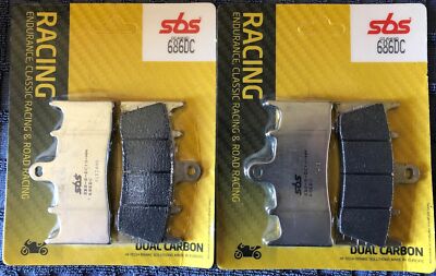 2 x SBS Front Brake Pads 686DC Kawasaki ZX6R 1998-2001