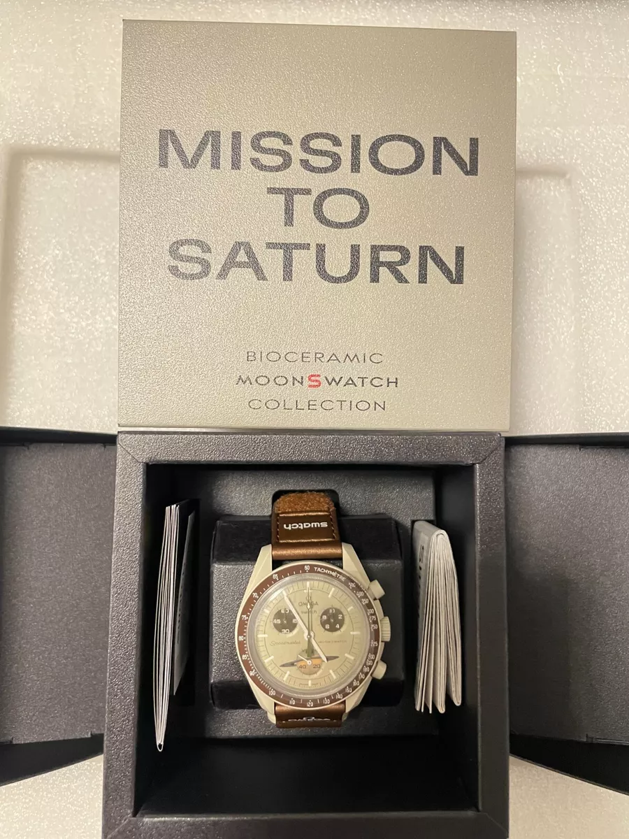 Swatch x Omega Bio Ceramic Moonswatch Mission to Saturn   SOT