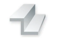 Evergreen Scale Models 754 .125 Z Channel Styrene 3 Pack