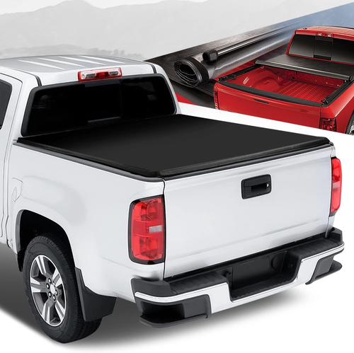 Soft Roll-Up Truck Bed Tonneau Cover Compatible with 2015-2019 Chevy Colorado GM