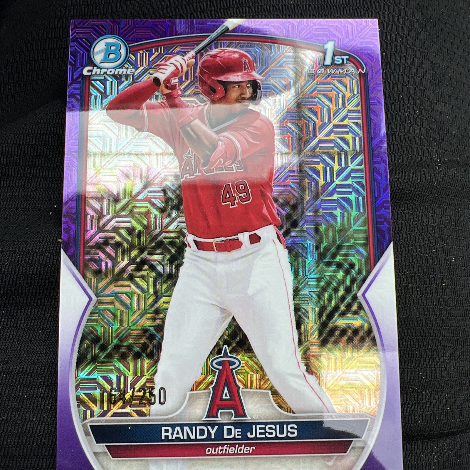Randy De Jesus 2023 1st bowman Purple Mega Refractor /250