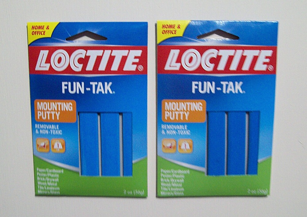 Loctite FUN TAK  2-PAK Adhesive Poster Putty Funtak Mounting Putty Adhesive