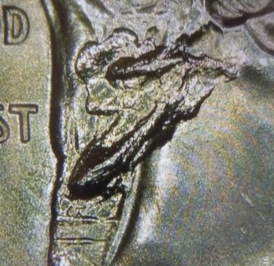 2022 P DR. Sally Ride BU Big Struck Through Hair Neck + Ponytail Mint Error Coin