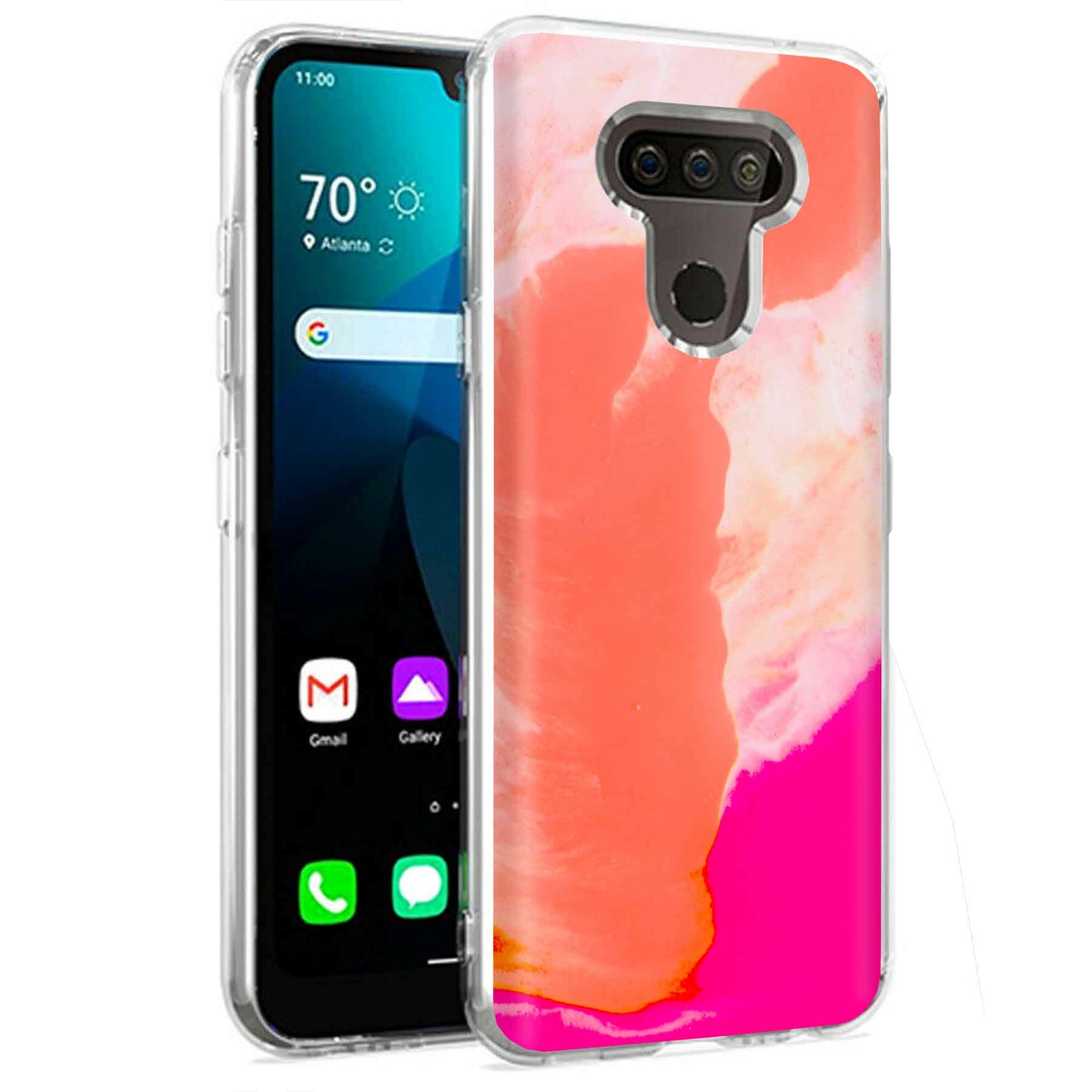 Phone Case for LG Harmony 4,Premier Pro Plus,K41, Pastel Gradient 8 Print