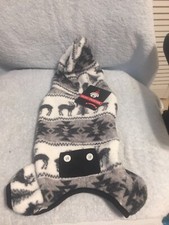 Christmas Reindeer Trees Dog Pet Hooded Pajamas Size Extra Small New W/Tag