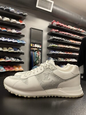 Size 9.5LV/10.5US Louis Vuitton Run Away Sneaker White iridescent 100%Authentic