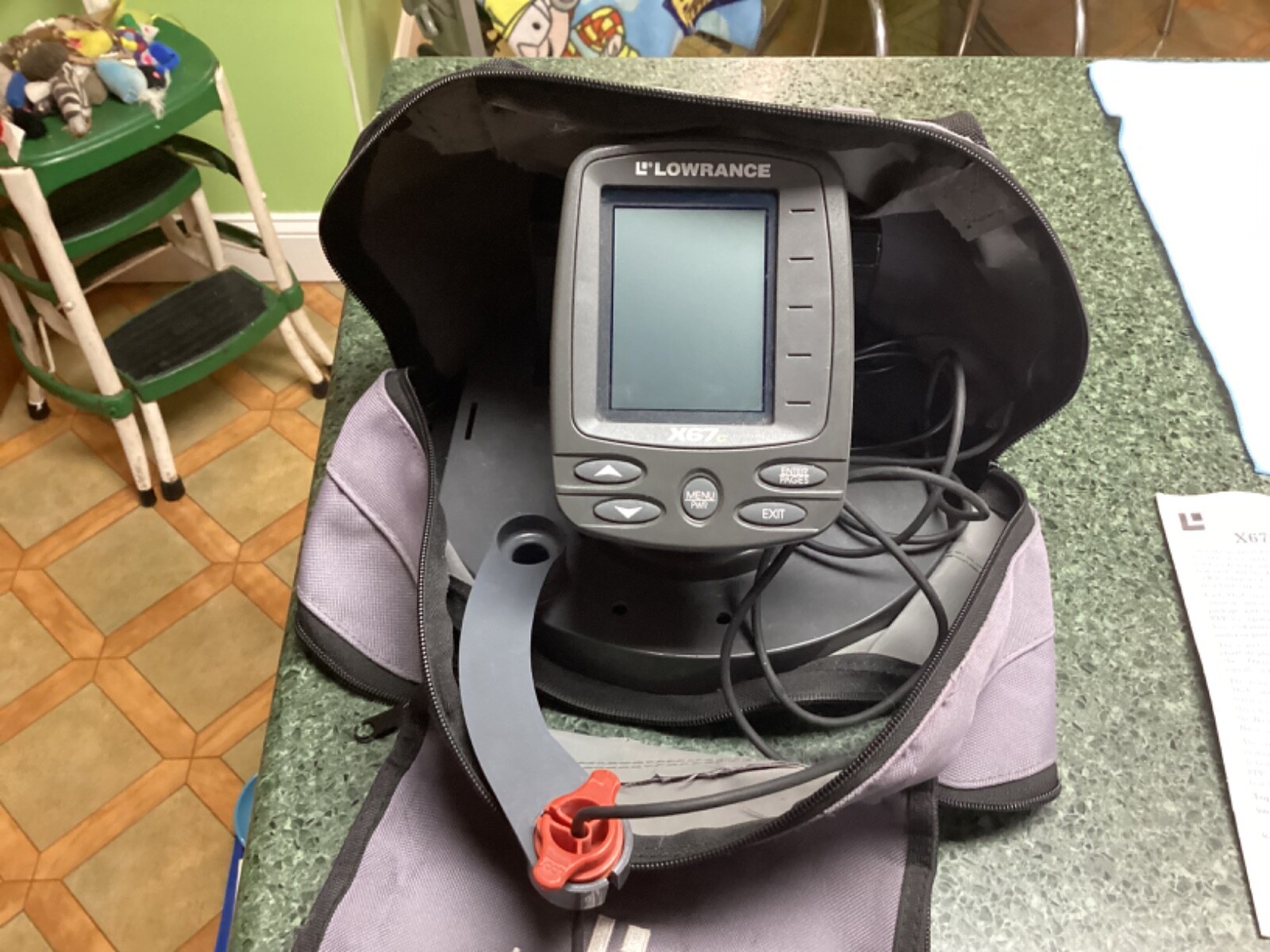 Lowrance X67c Icemachine Ice Fishing Depth Finder Sonar System W