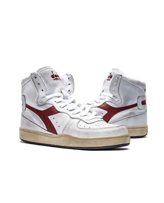 Men's/Women s Diadora Mi Basket Used Shoes White 201.158569-C7114 (New In Box)
