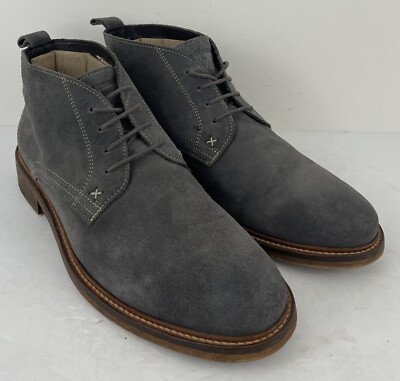 Wolverine Mens Gray Suede Chukka Boots W40248 Leather Upper