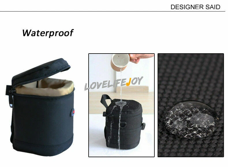 Waterproof DSLR Camera Shoulder Bag Large Lens Bag Case Pouch Padded 150-600mm - Image 2 of 4