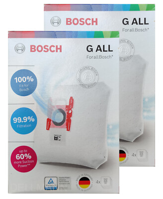 8 Beutel BOSCH Typ G ALL Staubsaugerbeutel - For all Bosch - frei Haus per Brief