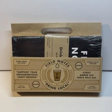 RARE Field Notes FNC-20 DRINK LOCAL ALES & LAGERS W/ CARRIER 2013 New Sealed