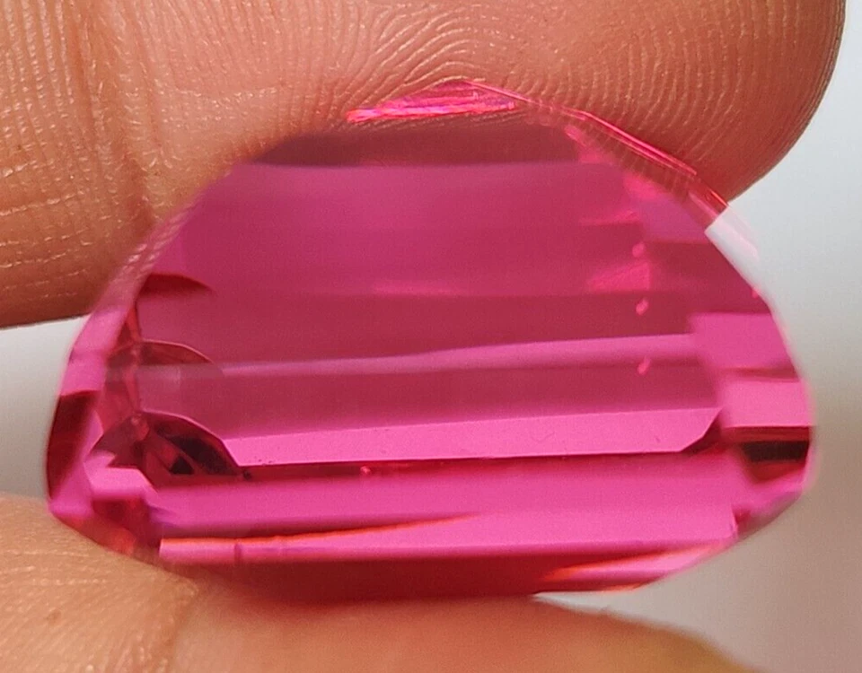 AAA+ Square Cut Large Pink Tourmaline 86 Ct. Loose Gemstone for Ring & Pendant - Image 3 of 4