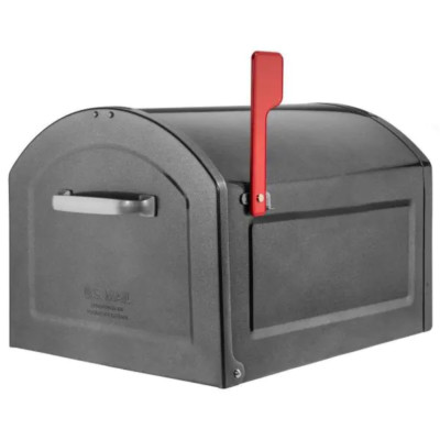 Centennial Pewter Post Mount Mailbox X Large Heavy Duty Durable Galvanized Steel