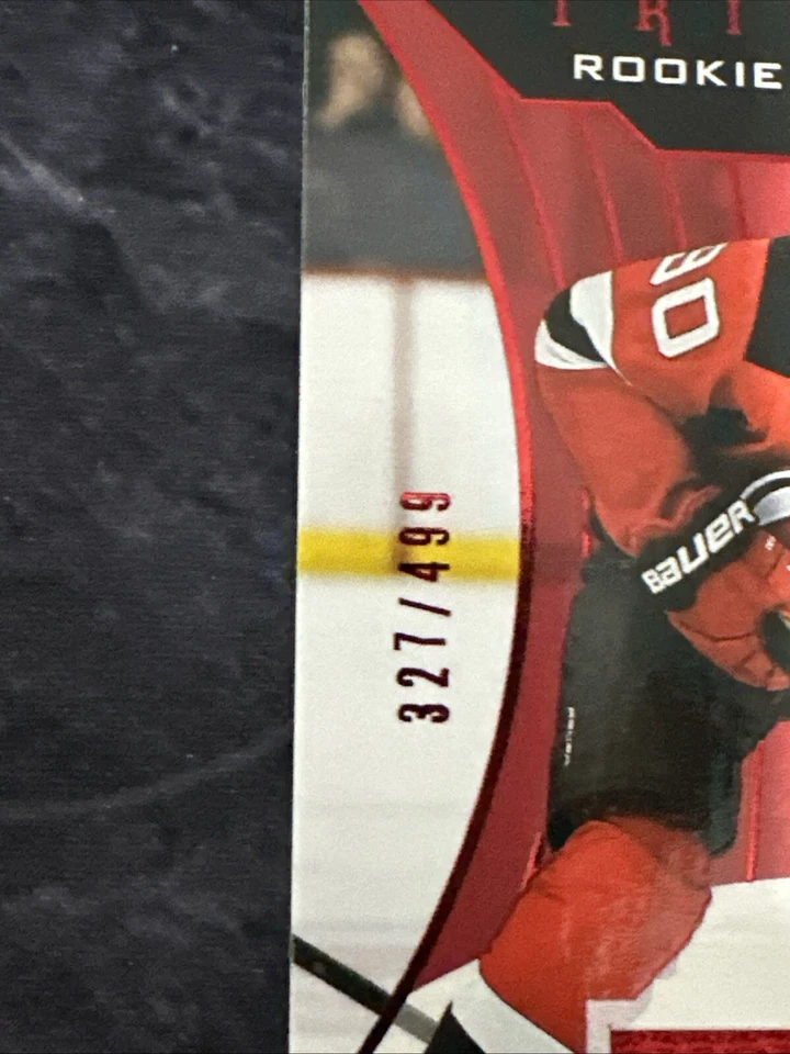 2019-20 Trilogy Rookie Premieres Red Jerseys 60 Jesper Boqvist New Jersey Devils - Image 2 of 3