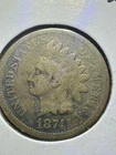 1874 Indian Head Cent – Good Condition – Raw Collector Coin