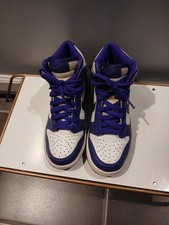 Size 6Y GS - Nike Dunk High Electro Purple Midnight