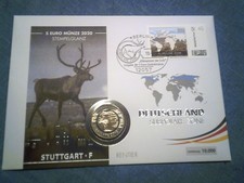 Moneta 5 euro 2020 STREFA SUBPOLARNA Tłoczka F w liście numizmatycznym