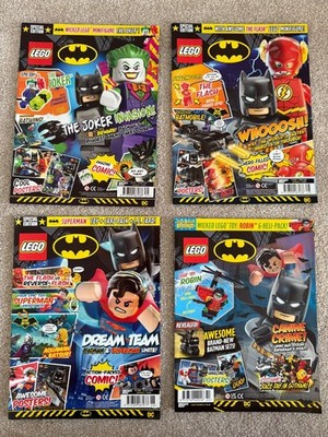 4 Lego DC Batman Magazine & Book - Space Adventures & Issue #5 #4 #3 #21 Rare
